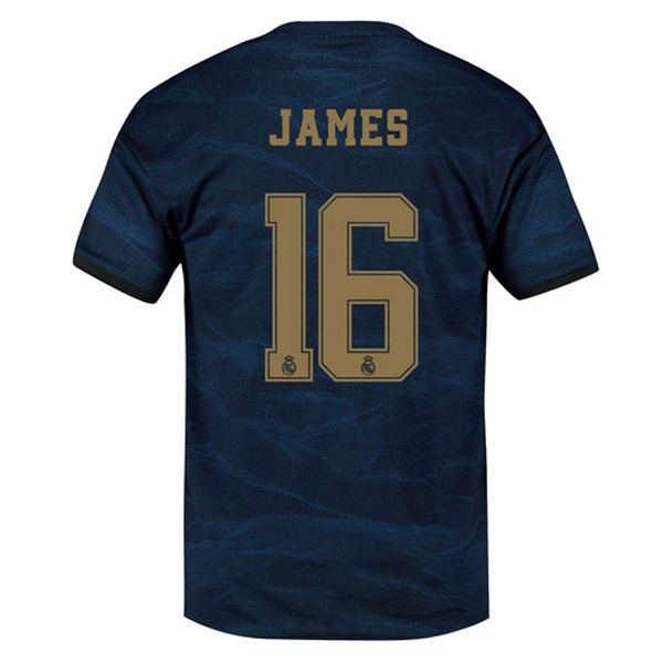 Camiseta Real Madrid NO.16 James Replica Segunda Ropa 2019/20 Azul